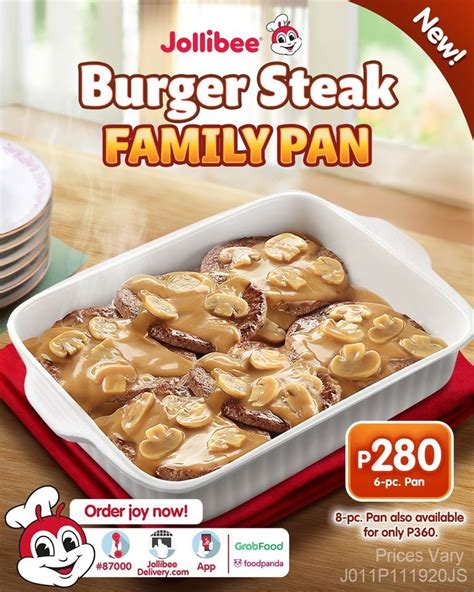 jollibee burger steak family pan price|Jollibee Delivery // JollibeeDelivery.com.